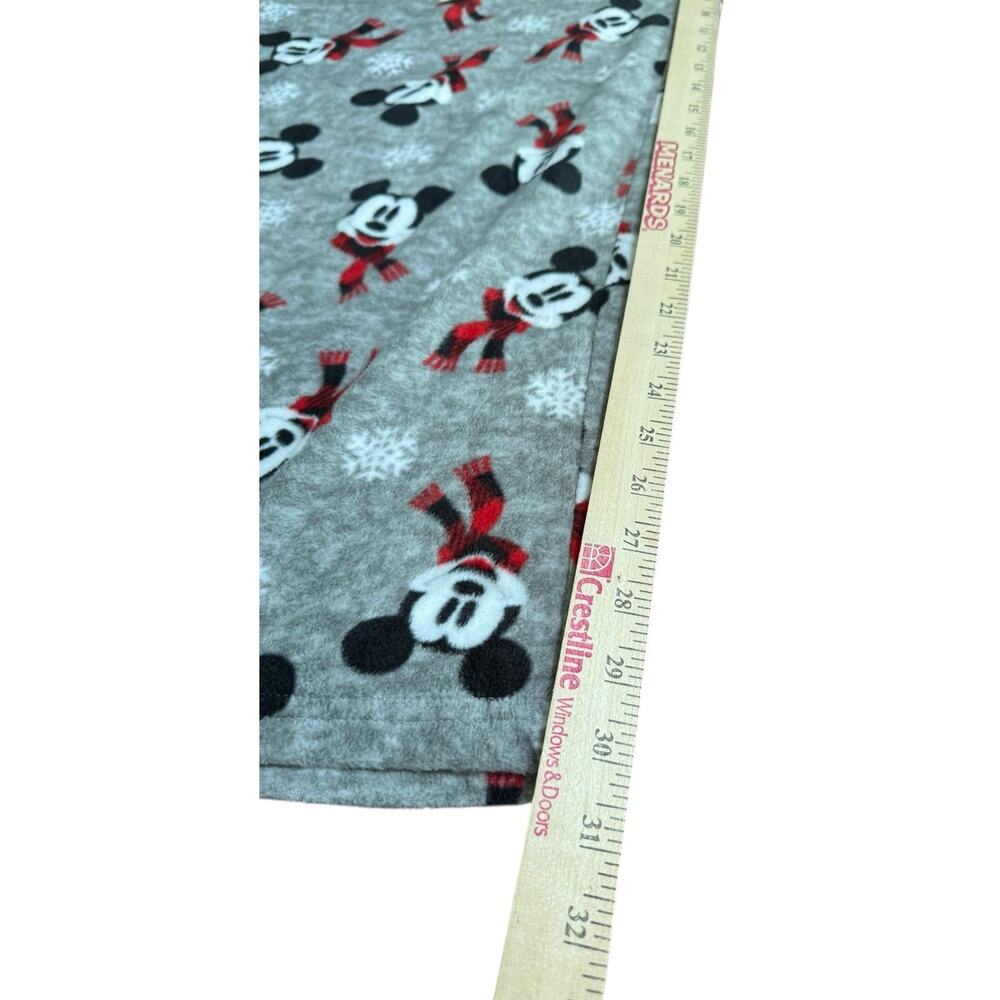 Disney Mickey Mouse Pajama Bottoms Pants 3XL Fleece Cozy Gray XXXL Christmas - Picture 5 of 6